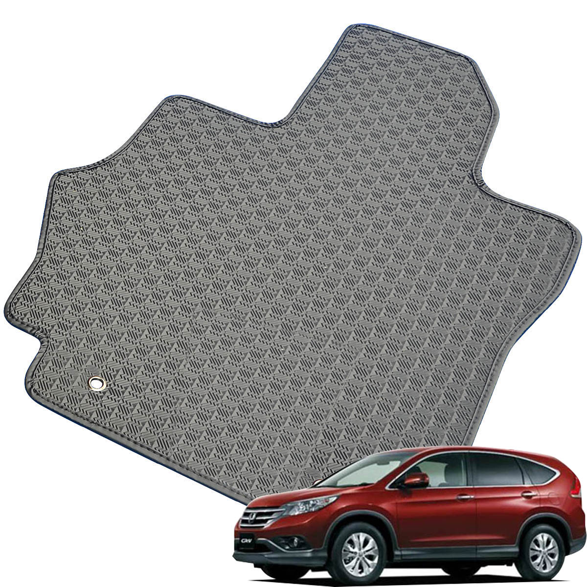 CR-V CRV RM系 フロアマット カーマット 織柄 黒 社外新品 Kemmel ホンダ CR-V RM系 H23/12～H28/8 [テープ仕様/全席セット
