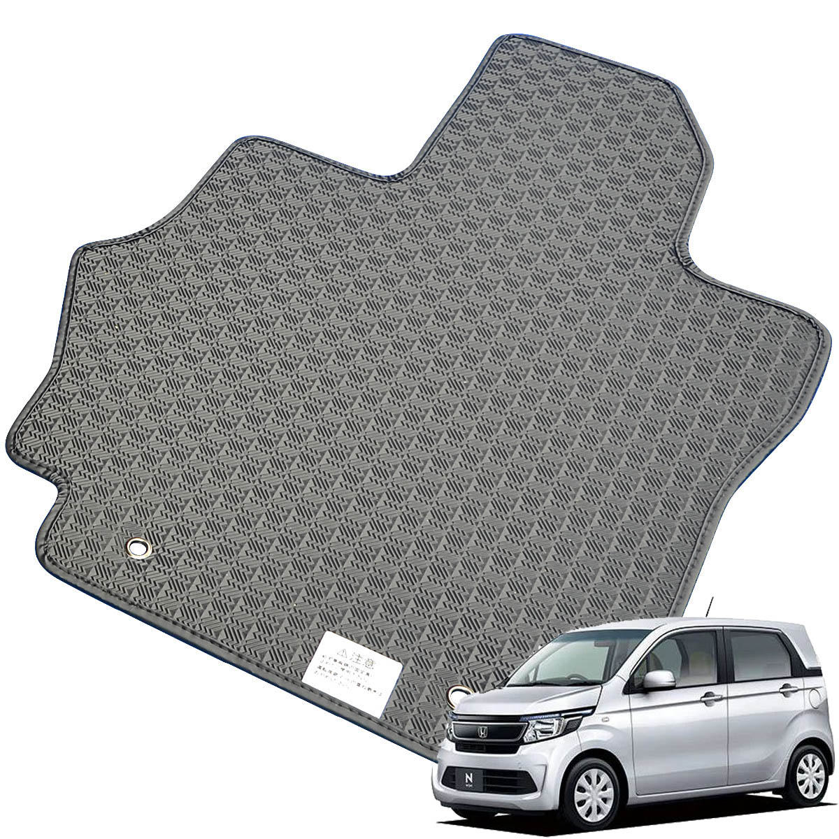 Kemmel ホンダ N WGN H25/11～R1/8用 フロアマット [縁の加工/テープ仕様] [全席セット] [刺繍ロゴ付] カーマット