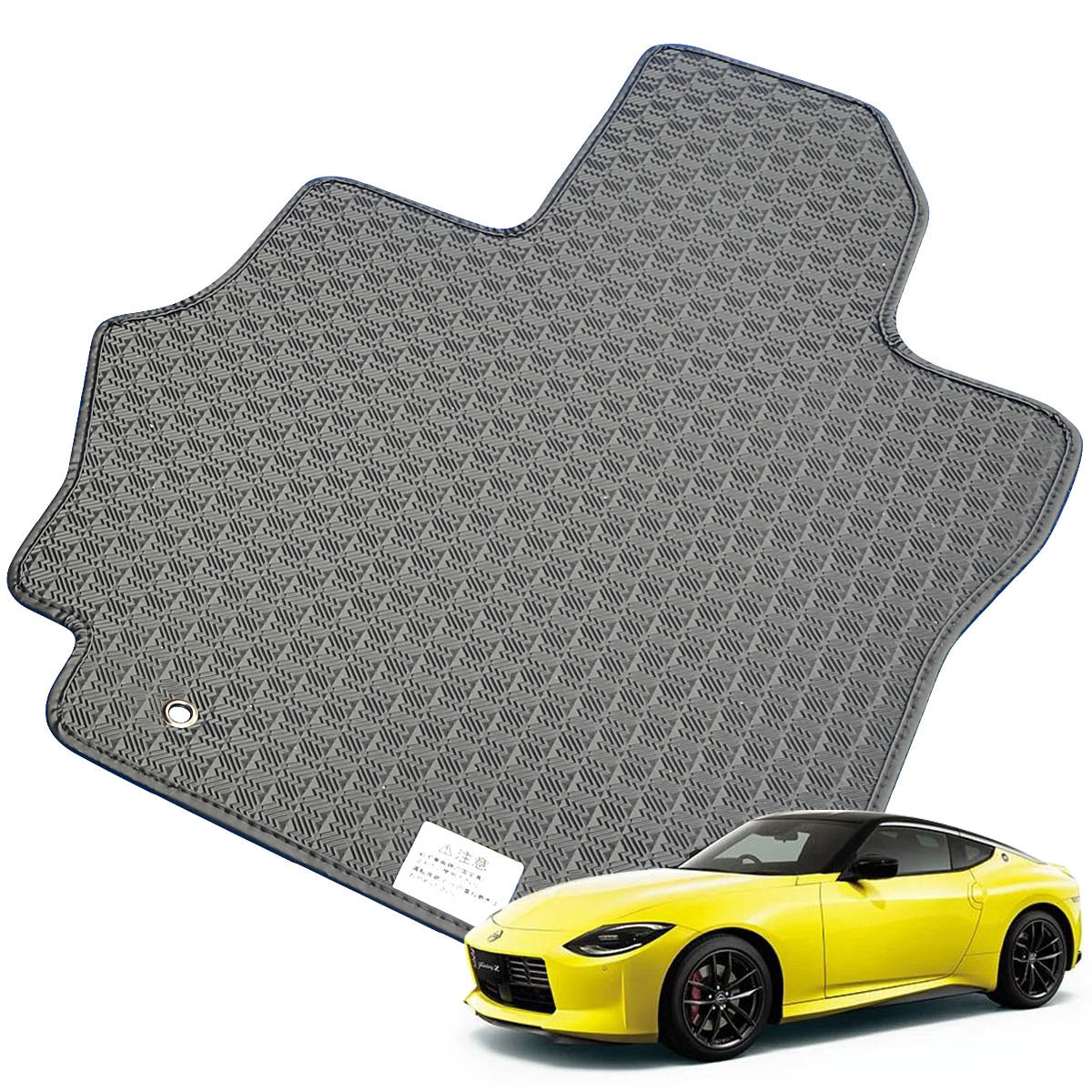 Kemmel 日産 フェアレディZ R4/8～用 フロアマット [縁の加工/テープ仕様] [全席セット] [刺繍ロゴ付] カーマット