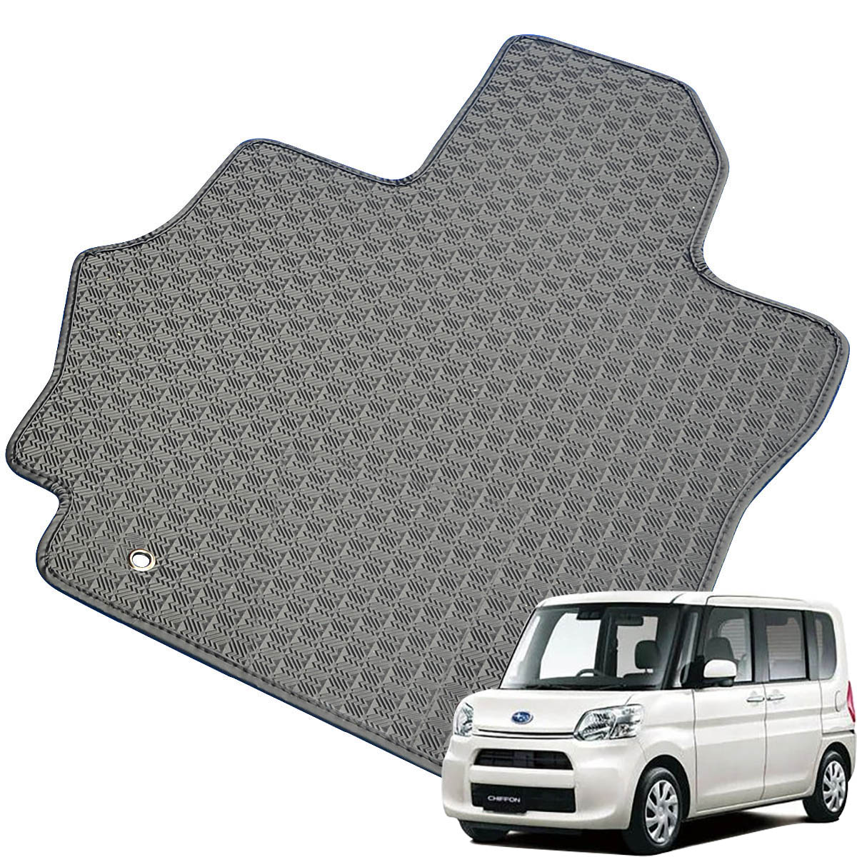 Kemmel スバル シフォン H28/12～R1/7用 フロアマット [縁の加工/テープ仕様] [全席セット] [刺繍ロゴ付] カーマット