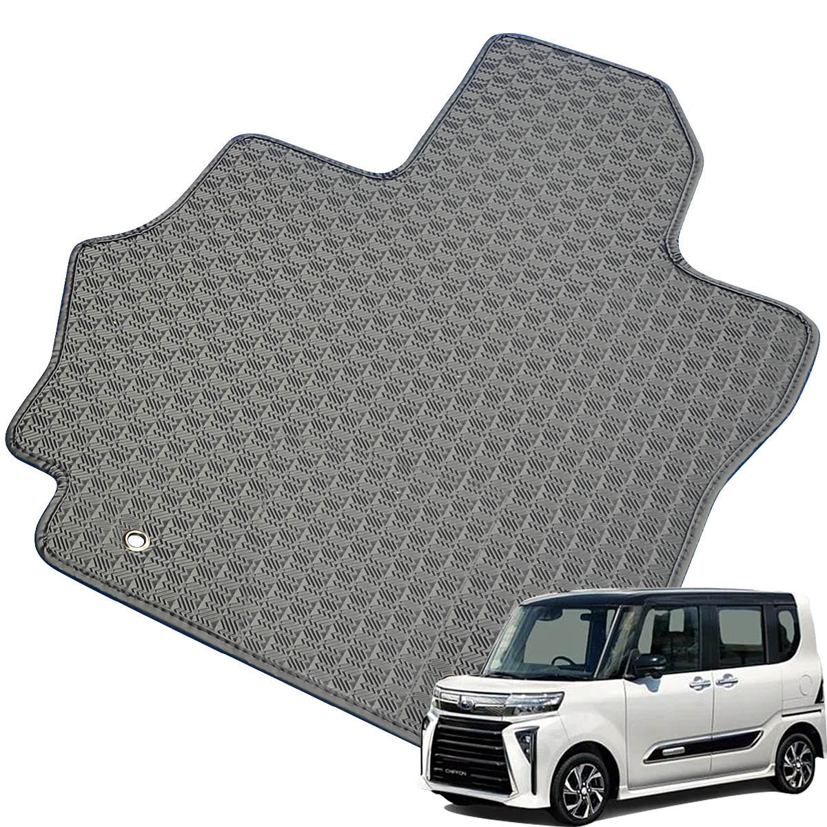 Kemmel スバル シフォン R6/9～用 フロアマット [縁の加工/テープ仕様] [全席セット] [刺繍ロゴ付] カーマット