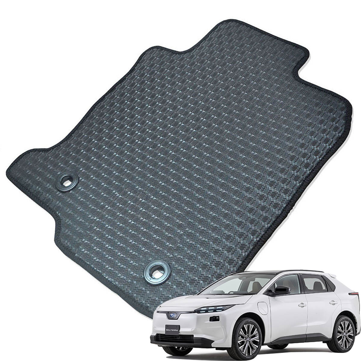 Kemmel スバル ソルテラ 10系 R4/5～ 2WD/4WD共通 用ラバーマット [全席セット] [エッジカラー/ブラック] ゴムマット 防水タイプ 選べるエッジカラー14色 