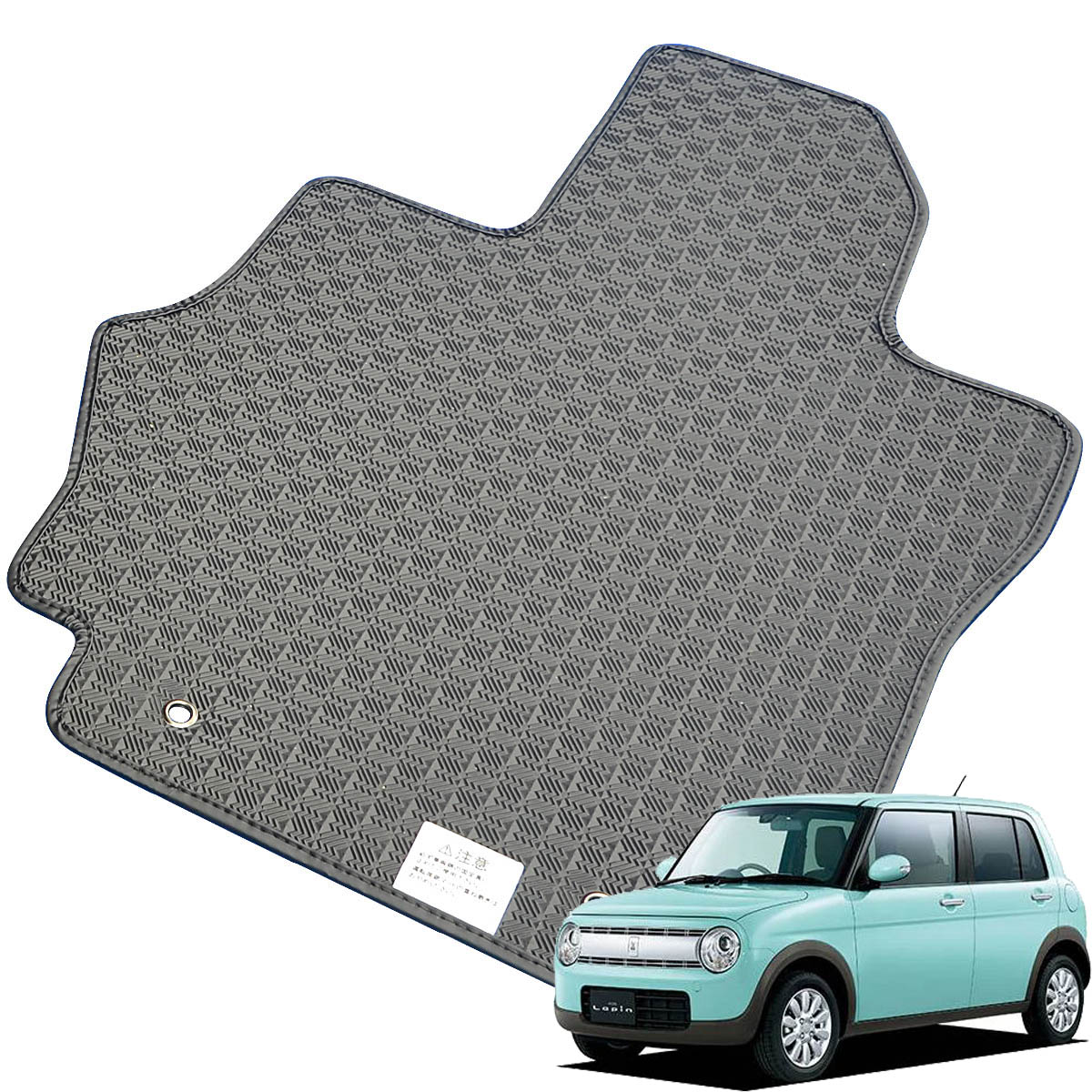 Kemmel スズキ アルトラパン H27/6～用 フロアマット [縁の加工/テープ仕様] [全席セット] [刺繍ロゴ付] カーマット