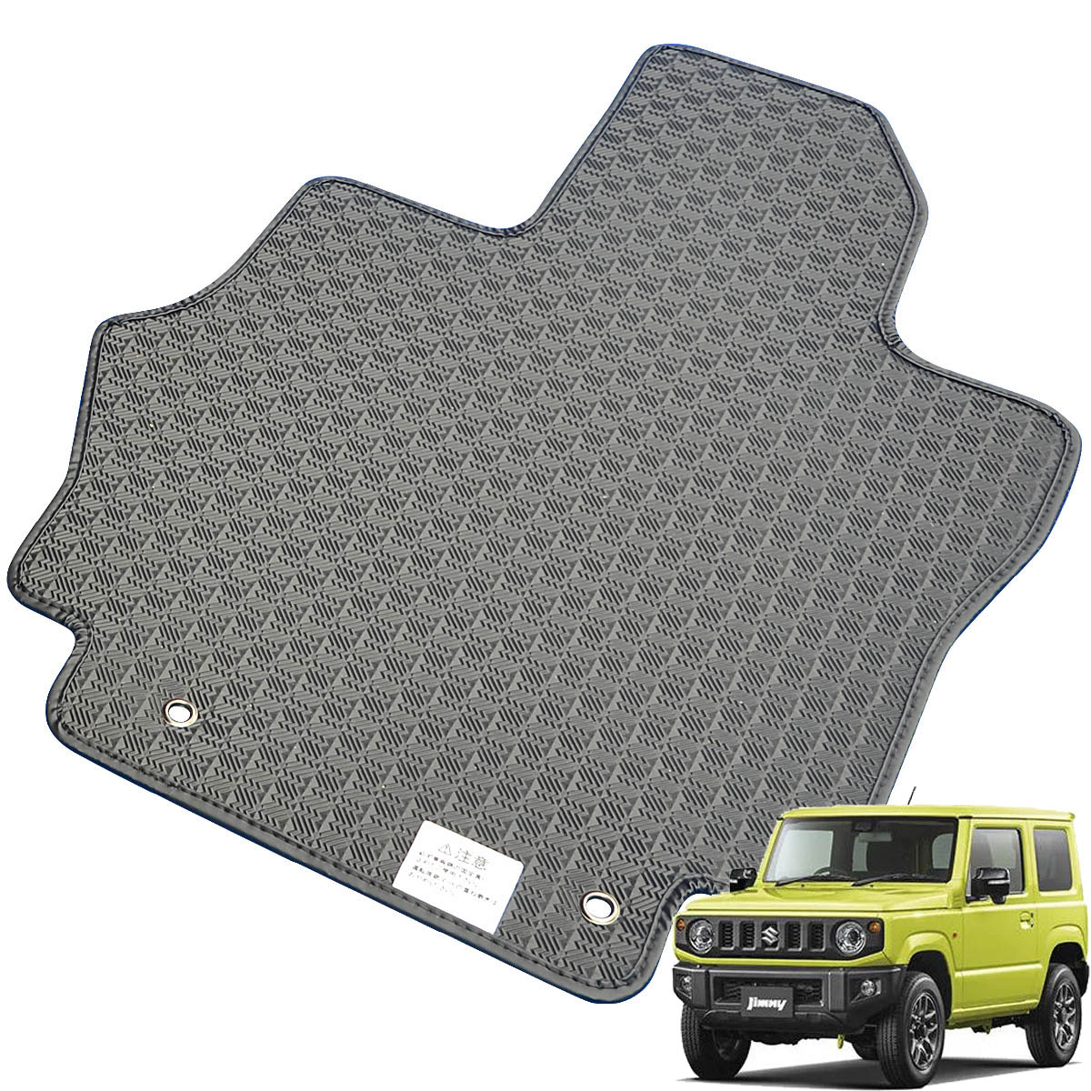Kemmel スズキ ジムニー JB64W H30/7～ 4WD AT車(オートマ) [テープ仕様/全席セット] ゴムマット 防水タイプ 縁高立体マット 臭いが少ないエラストマー製 