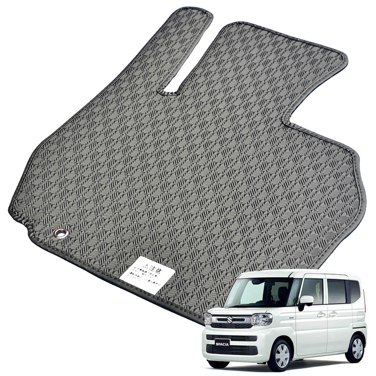 Kemmel スズキ スペーシア R5/11～用 フロアマット [縁の加工/テープ仕様] [全席セット] [刺繍ロゴ付] カーマット