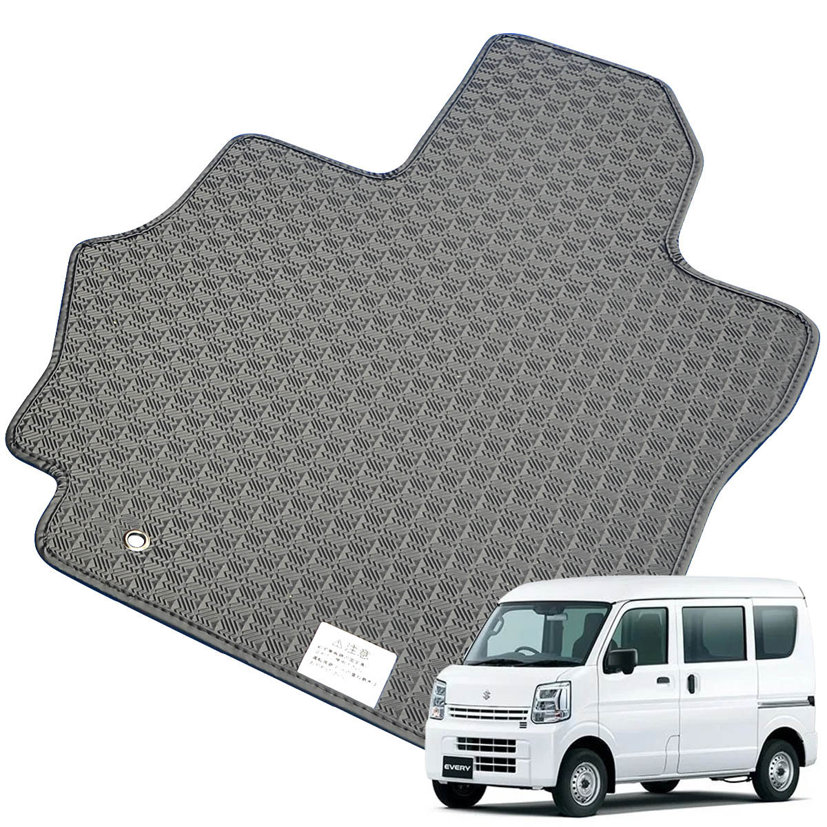 Kemmel スズキ エブリイ JOIN R6/2～R8/4用 フロアマット [縁の加工/テープ仕様] [全席セット] [刺繍ロゴ付] カーマット