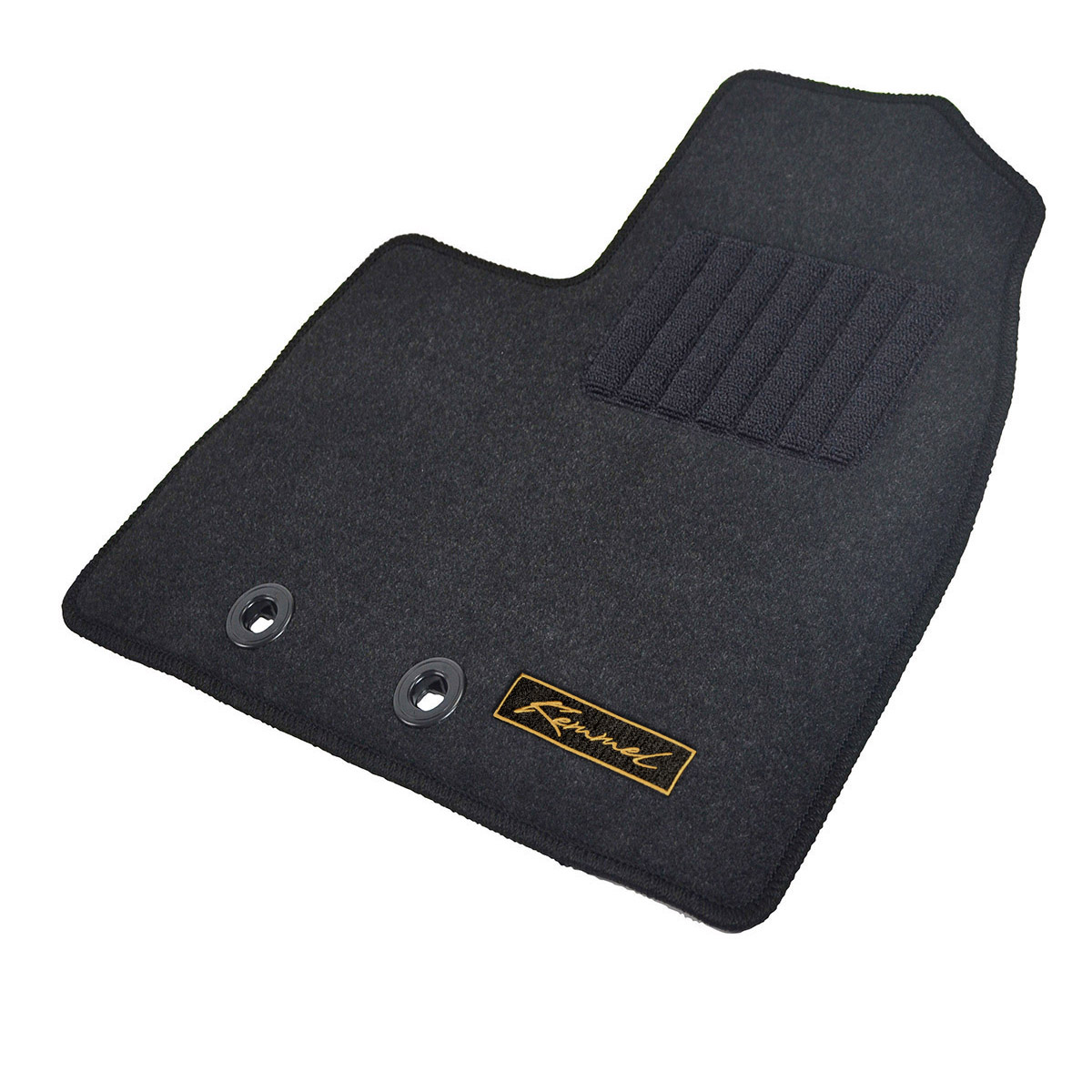 Kemmel トヨタ カローラスパシオ ZZE NZE12# H13/5～H19/6 7人乗車 2WD 用フロアマット [全席セット/ロゴ付] [GX/ブラック]