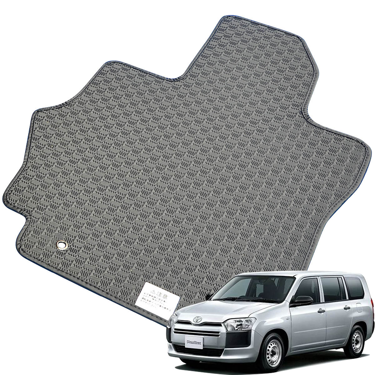 Kemmel トヨタ プロボックス H26/9～用 フロアマット [縁の加工/テープ仕様] [全席セット] [刺繍ロゴ付] カーマット