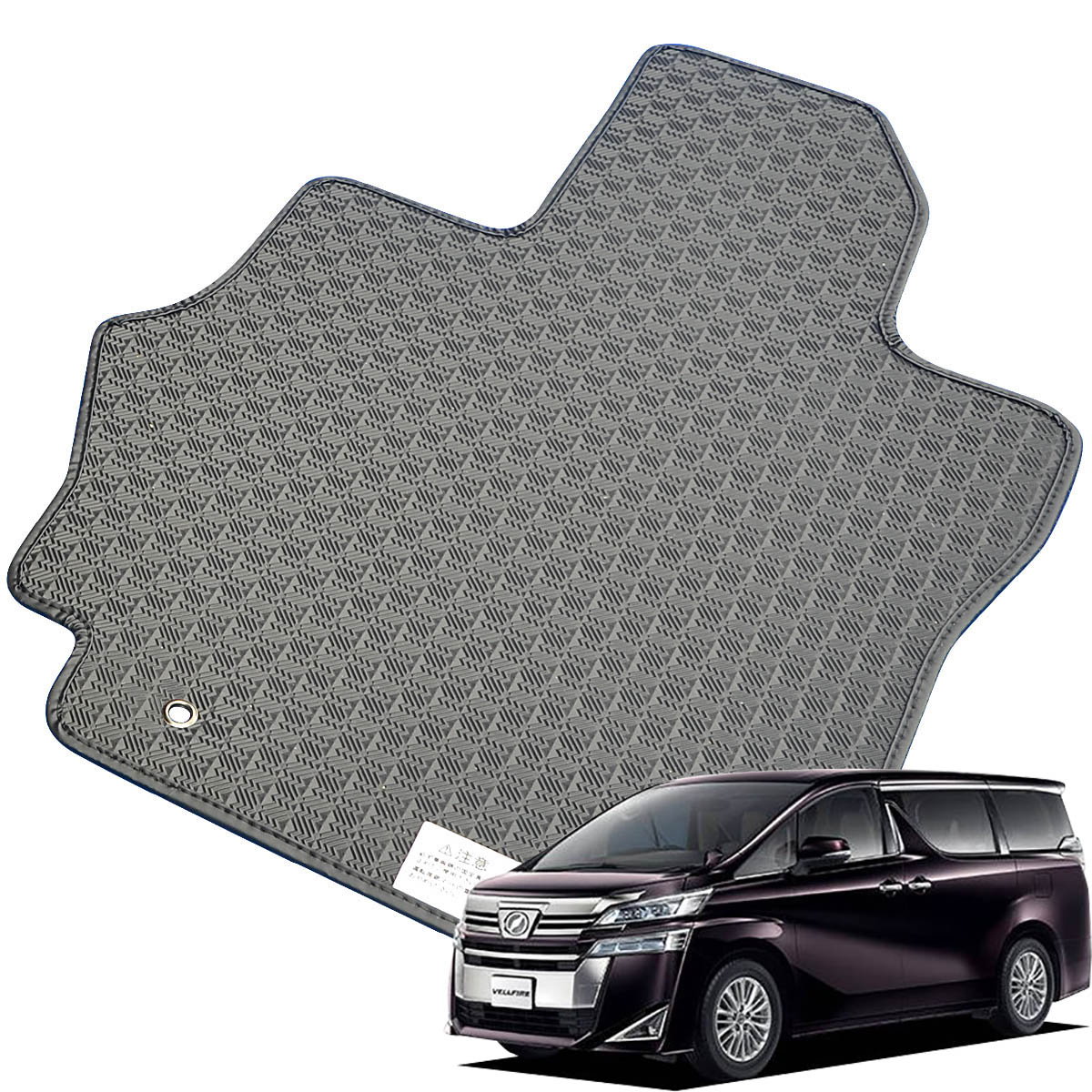 Kemmel トヨタ ヴェルファイア H27/2～H30/1用 フロアマット [縁の加工/テープ仕様] [全席セット] [刺繍ロゴ付] カーマット