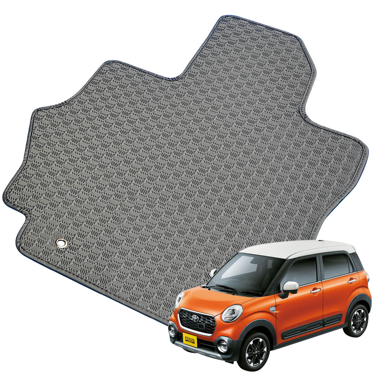 Kemmel トヨタ ピクシスジョイ H28/8～R5/6用 フロアマット [縁の加工/テープ仕様] [全席セット] [刺繍ロゴ付] カーマット