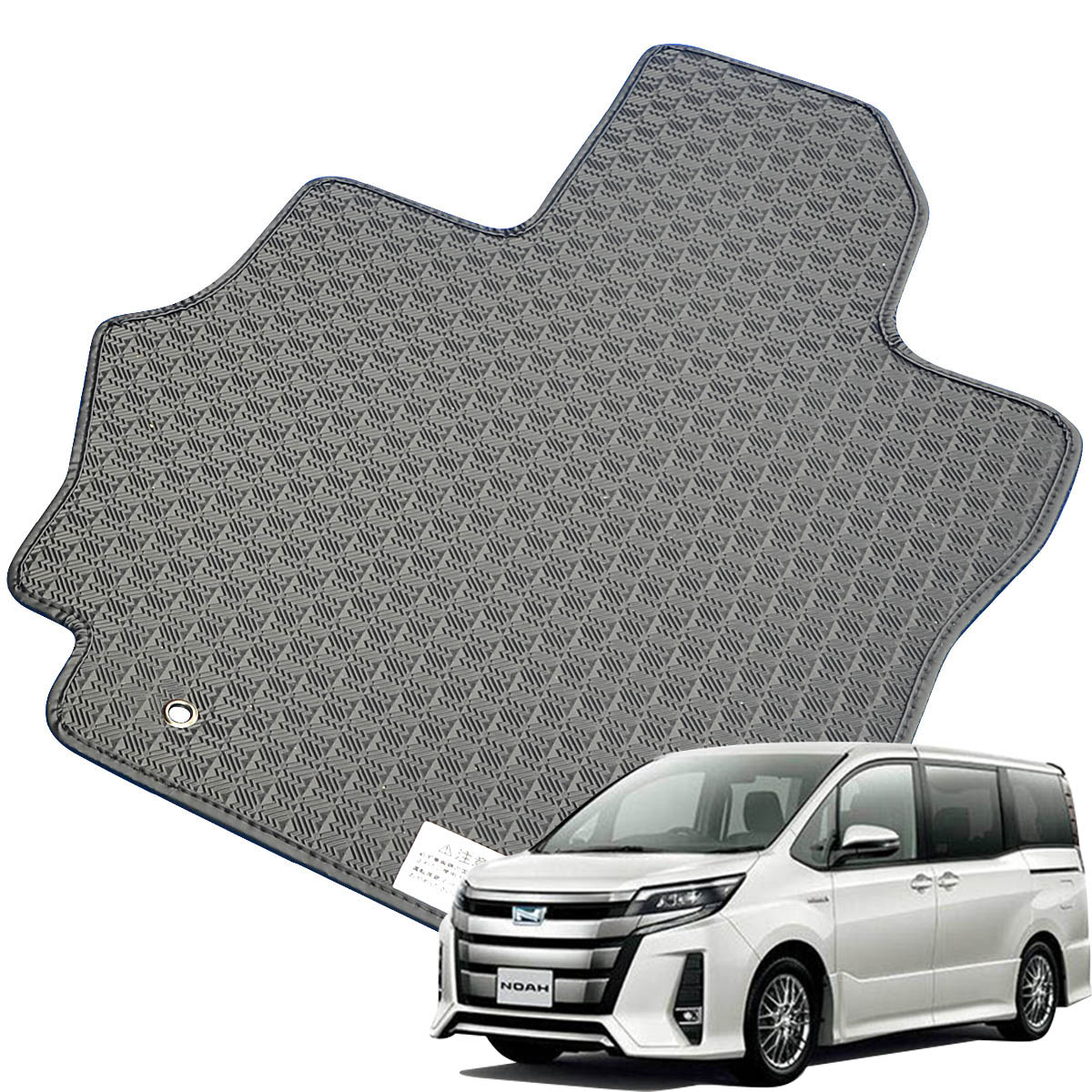 Kemmel トヨタ ノア H29/7～R4/1用 フロアマット [縁の加工/テープ仕様] [全席セット] [刺繍ロゴ付] カーマット