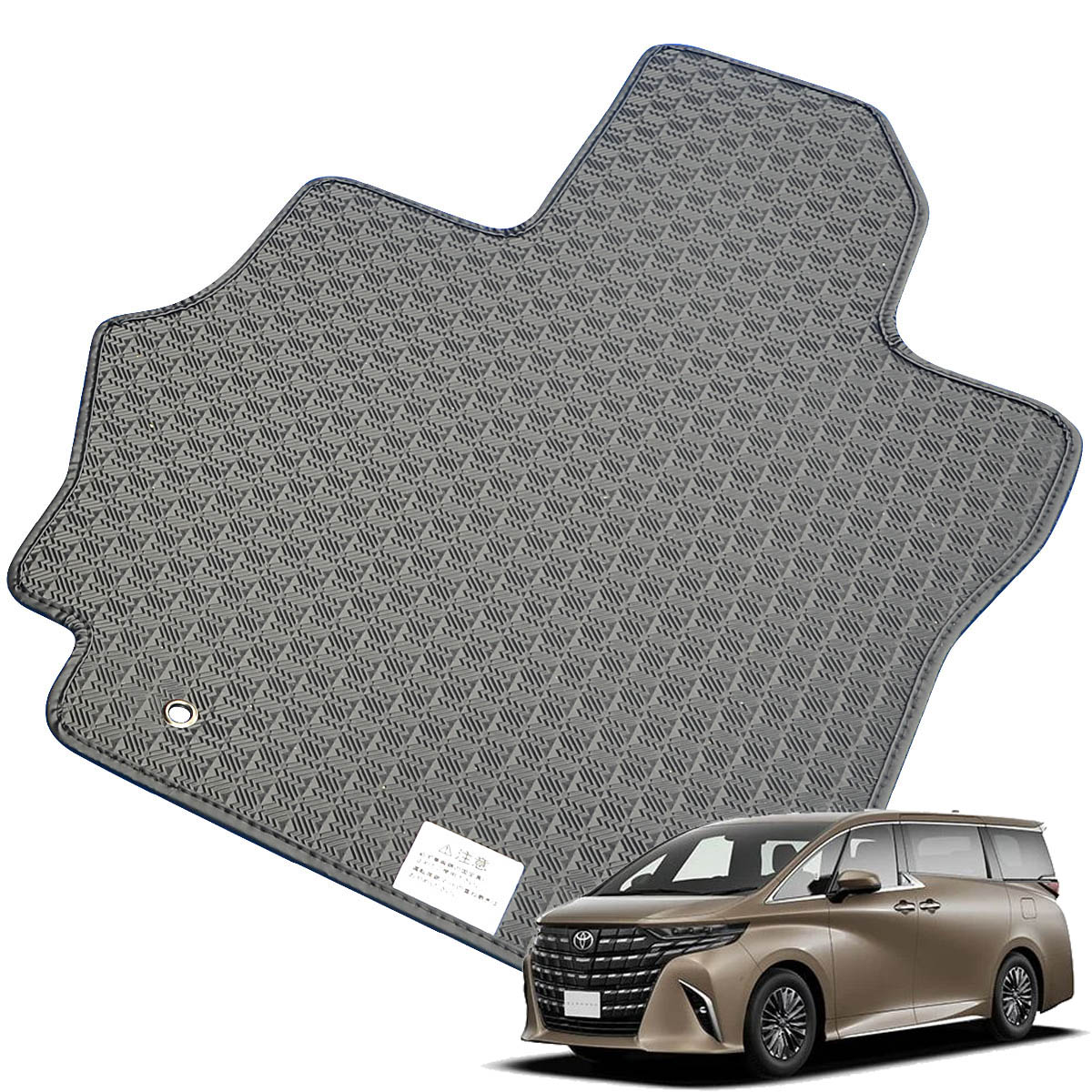 Kemmel トヨタ アルファードハイブリッド R5/6～用 フロアマット [縁の加工/テープ仕様] [全席セット] [刺繍ロゴ付] カーマット