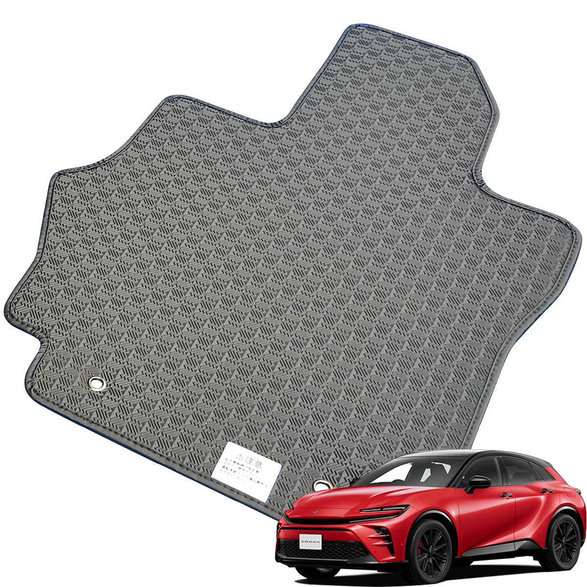 Kemmel トヨタ クラウンスポーツ R5/11～用 フロアマット [縁の加工/テープ仕様] [全席セット] [刺繍ロゴ付] カーマット
