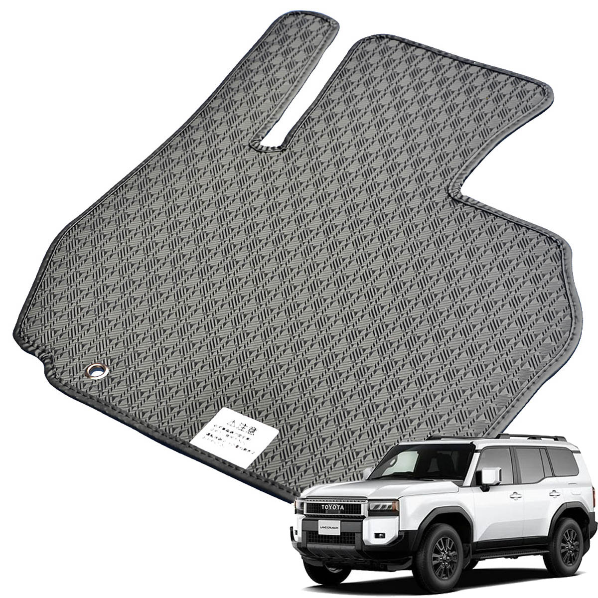 Kemmel トヨタ ランドクルーザー250 R6/4～用 フロアマット [縁の加工/テープ仕様] [全席セット] [刺繍ロゴ付] カーマット