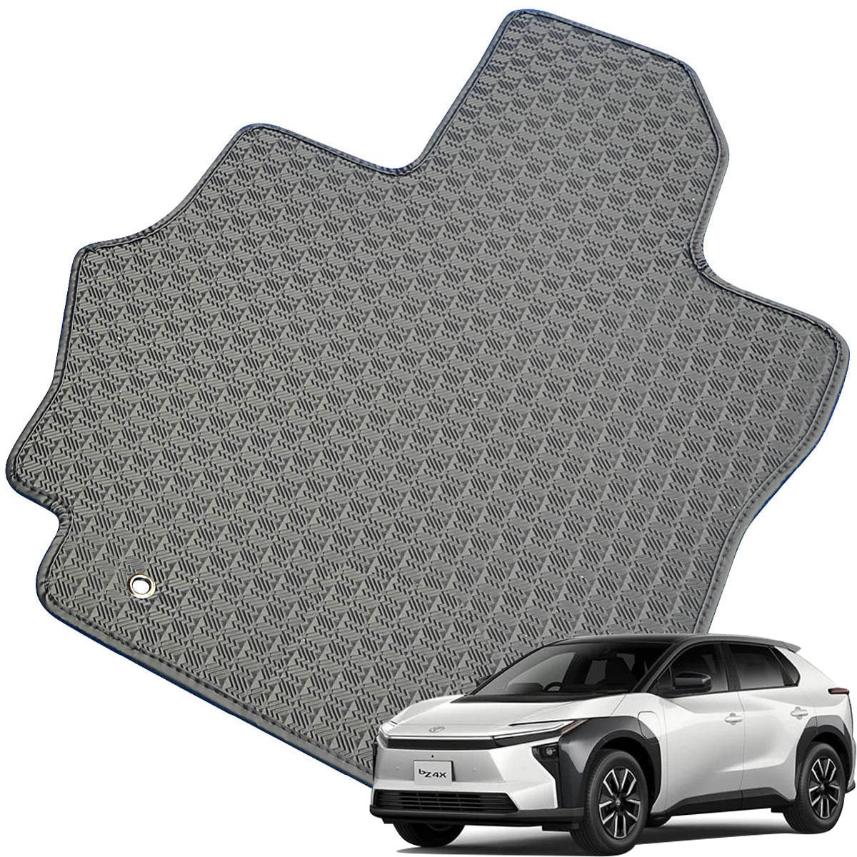 Kemmel トヨタ BZ4X R7/10～用 フロアマット [縁の加工/テープ仕様] [全席セット] [刺繍ロゴ付] カーマット