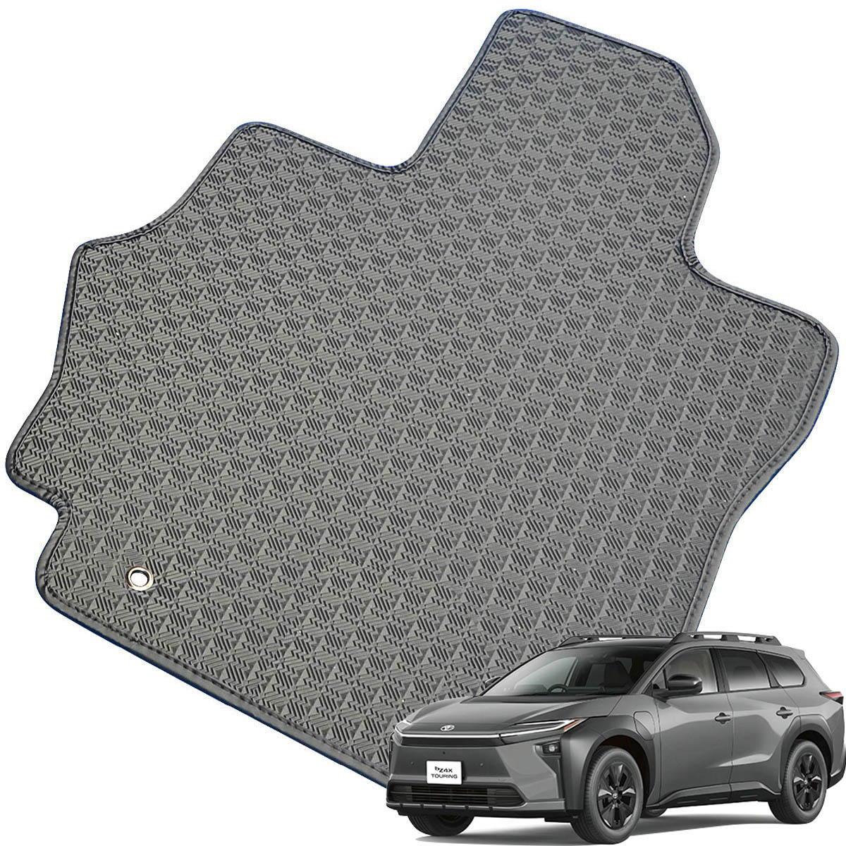 Kemmel トヨタ BZ4Xツーリング R8/2～用 フロアマット [縁の加工/テープ仕様] [全席セット] [刺繍ロゴ付] カーマット